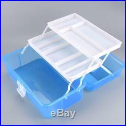 12 inch Translucent Carrying Case Art/Craft Supply Toolbox Storage Container