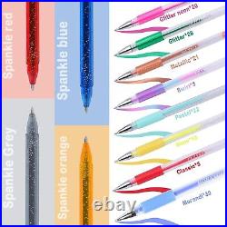 160 Color Premium Gel Pens 320 Pack with Carry Case for Versatile Creativity