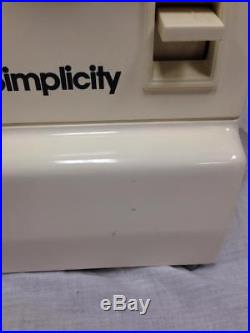 1980's Simplicity Sewing Machine 4700 with Wooden Carrying Case