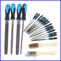 20Pcs 100mm Needle File Set Precision Metal Stone Craft Hand Tools Carrying Case