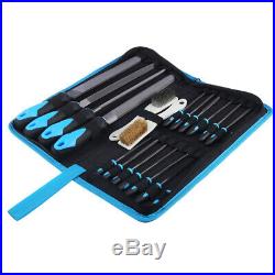 20Pcs 100mm Needle File Set Precision Metal Stone Craft Hand Tools Carrying Case