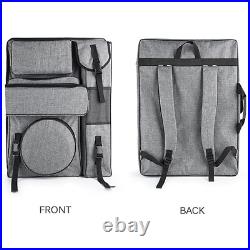2X Art Portfolio Case, 4K Canvas Artist Backpack Art Carrying Bag Tote for Draw