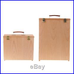 2pcs Wooden Oil Painting Panels Carrier Carrying Case Box for Canvas Board
