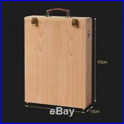 2pcs Wooden Wet Canvas Carrier Oil Painting Board Carrying Case Storage Box