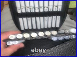 32 Copic Gray Sketch Pens with Carrying Case