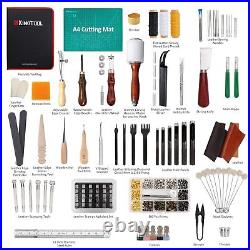 386 Pcs Advanced Leather Sewing Tools And Supplies With Carrying Organizer Cut