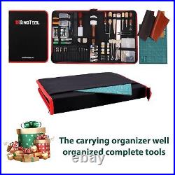 386 Pcs Advanced Leather Sewing Tools And Supplies With Carrying Organizer Cut