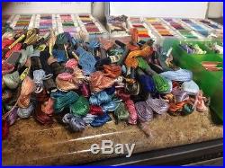 400 Cards Floss Thread Mixed Lot 5 Carrying Cases Organizers Bobbins 215 Threads