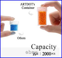 420 Slots Diamond Painting Storage Accessories for Art Kits, Shockproof Jars for