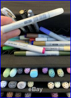 75 Copic Markers + Copic Multi Liner + Carrying Case
