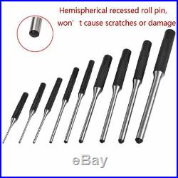 9 Pack Roll Pin Punch Full Set Craft Repair Tool Kit with Storage Carrying Case