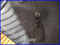 A. Testoni Authentic Calf Italian Leather Carry On Suitcase