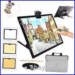 A3 LED Light Pad with Carry Bag, Wireless Rechargeable A3 with Bag (Black)