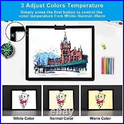 A3 LED Light Pad with Carry Bag, Wireless Rechargeable A3 with Bag (Black)