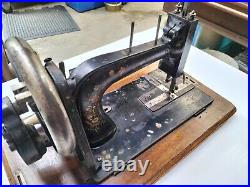 Antique Sewing Machine RARE Clemens Muller STELLA in Stunning Carry Case AF