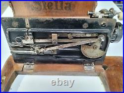 Antique Sewing Machine RARE Clemens Muller STELLA in Stunning Carry Case AF