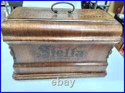 Antique Sewing Machine RARE Clemens Muller STELLA in Stunning Carry Case AF