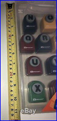 Armada 13 Craft Punches & Carrying Case Alphabet N -Z Crafting, Scrapbooking
