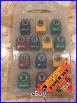 Armada Alphabet N-Z Punch set 13 Craft Punchers Carrying Case