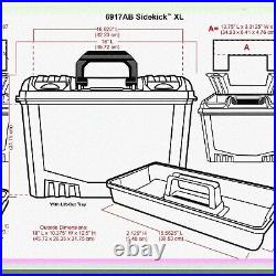 ArtSide XL Portable Black Carrying Case with Handle for Art Supplies