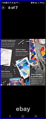 Arteza Acrylic Paint Kit, Portable Art Set with Easel, Carrying Case, 10 Brus