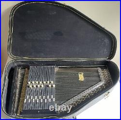 Autoharp Trade Mark Vintage Musical Advertising with Hard Carrying Case