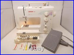 BERNINA 1001 Electronic Sewing Machine 7 Feet Manual Slip & Hard Carry Case NICE