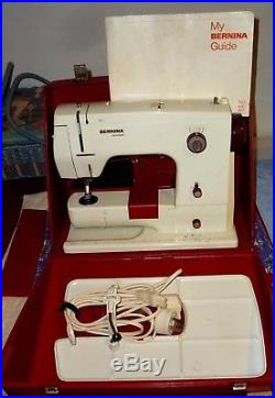 BERNINA 807 MINIMATIC SEWING MACHINE With CARRY CASE & ACCESSORIES Swiss Made