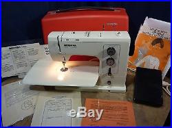 BERNINA 830 RECORD FREE ARM SEWING MACHINE with CARRY CASE NEEDS TIMING ADJUSTMENT