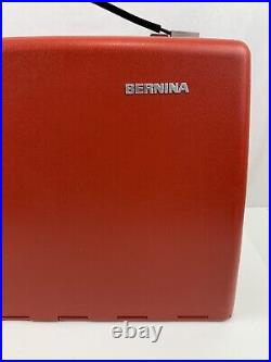 BERNINA 830 Record Sewing Machine RED HARD SIDED CARRY / STORAGE CASE Only