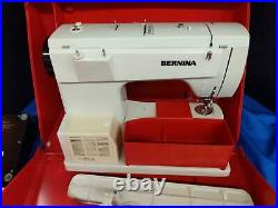 BERNINA 830 Record Sewing Machine with Foot Pedal, Accessories, and Carrying Case