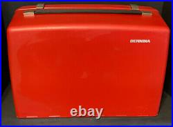 BERNINA 830 Record Sewing Machine with Red Hard Plastic Carrying Case