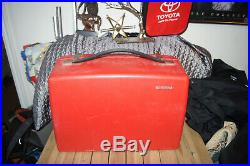 BERNINA 830 Red Hard Sewing Machine Storage Carrying Case VINTAGE Exc Used Cond