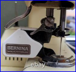 BERNINA RECORD 730 SEWING MACHINE WITH PEDAL AND CARRY CASE! WORKS GREAT i