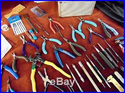BIG HUGE LOT Jewelry Making TOOLS Pliers WIRE CUTTERS Crafting +CARRYING CASE