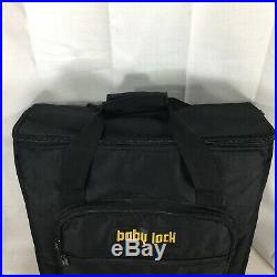 Baby Lock Black Carrying Travel Bag Case Rectangle Sewing Embroidery Carry Strap