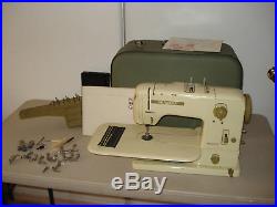 Bernina 730 Record Sewing Machine W Extras & Manual Carrying Case
