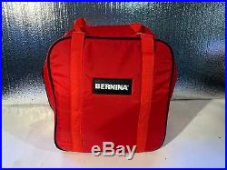 Bernina 800DL Overlock Serger Sewing Machine, Red Carrying Case, Foot Controller