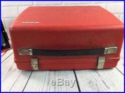 Bernina 807 Minimatic Sewing Machine Red Carrying Case w Inserts for quellomoon
