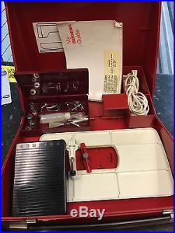 Bernina 807 Sewing Machine with Foot Pedal Carry case And Extras