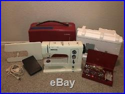 Bernina 830 Record Free Arm Zigzag Sewing Machine W Carry Case And Extras