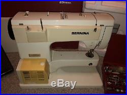 Bernina 830 Record Free Arm Zigzag Sewing Machine W Carry Case And Extras