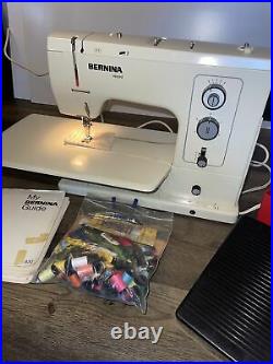 Bernina 830 Record Sewing Machine with Foot Pedal Carrying Case & More TESTED