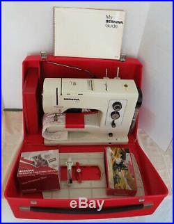 Bernina 830 Record Sewing Machine withCase, Cut N' Sew, Walking Foot, MANY Extras
