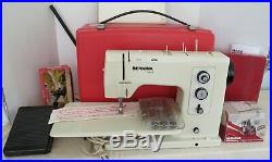 Bernina 830 Record Sewing Machine withCase, Cut N' Sew, Walking Foot, MANY Extras