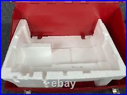 Bernina 830 Red Carrying CASE + Styrofoam 807 810 Sewing MACHINE CASE. CLEAN