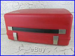 Bernina 830 Red Sewing Machine CASE ONLY Hinged Cover Carrying Portable Original
