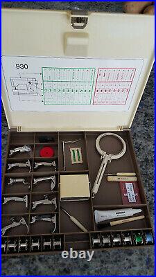 Bernina 930 Record Accessories Box Case With Presser Feet and Tools