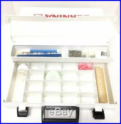 Bernina Case WithNotions White Sewing Accessory Carry Box Customize Compartments