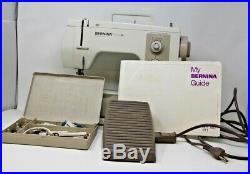 Bernina Matic Electronic 801 Sewing Machine w Foot Pedal Carrying Case Extras